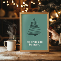 Hot Cocoa Christmas Poster Tablosu