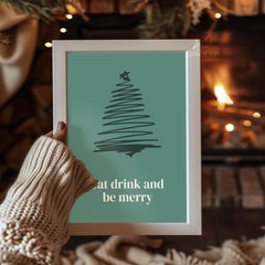 Hot Cocoa Christmas Poster Tablosu