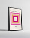 Hot Pink Poster Tablosu
