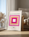 Hot Pink Poster Tablosu