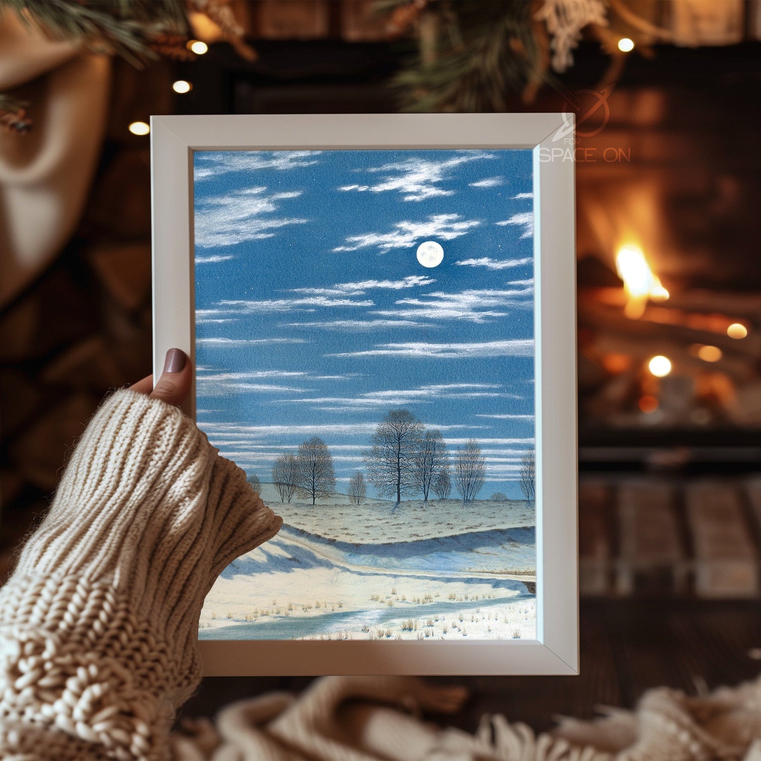 Husky Dog Snow Poster Tablosu