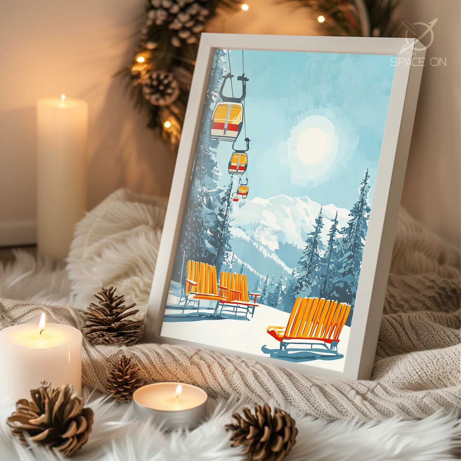 Icicle Formation Art Poster Tablosu