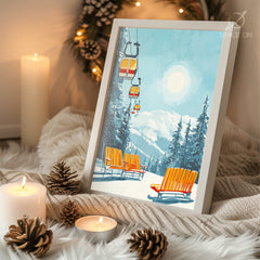 Icicle Formation Art Poster Tablosu