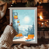 Icicle Formation Art Poster Tablosu