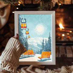 Icicle Formation Art Poster Tablosu