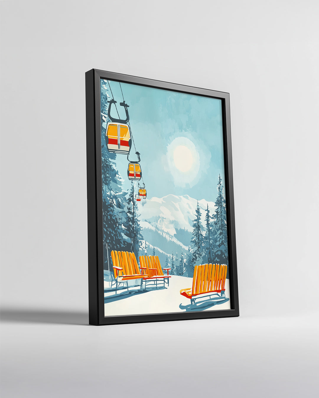 Icicle Formation Art Poster Tablosu