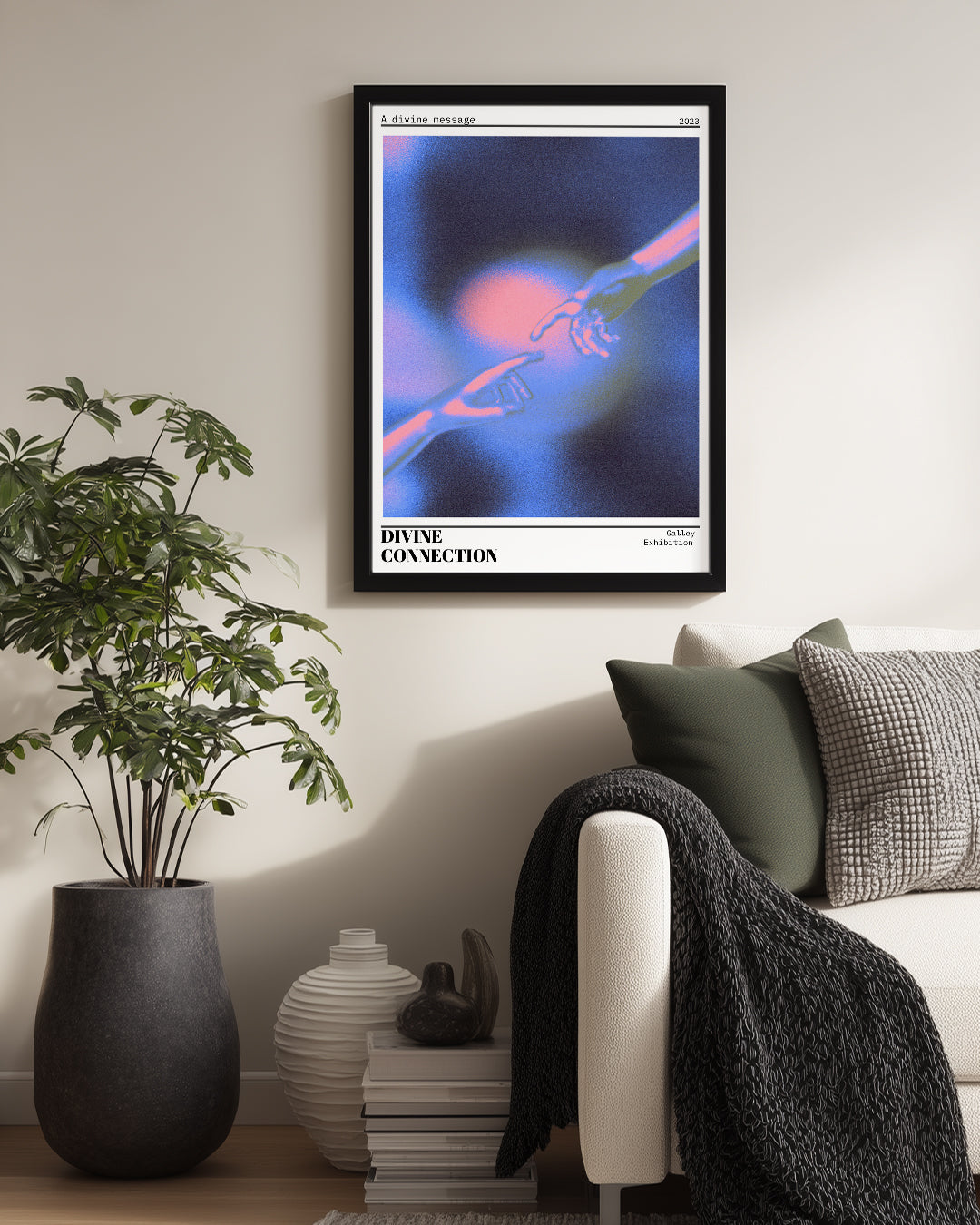 İlahi Dokunuş - Neon Eller Poster Tablosu