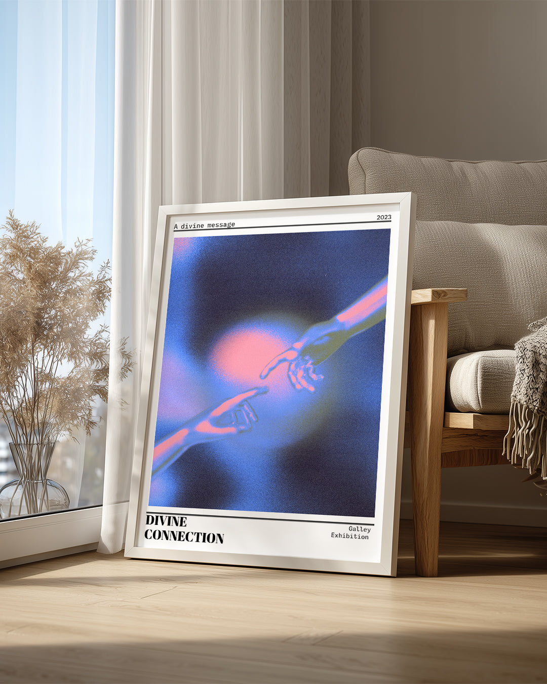 İlahi Dokunuş - Neon Eller Poster Tablosu