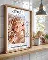 İlk Anın Hatırası – Kişiselleştirilebilir Bebek Doğum Tablo