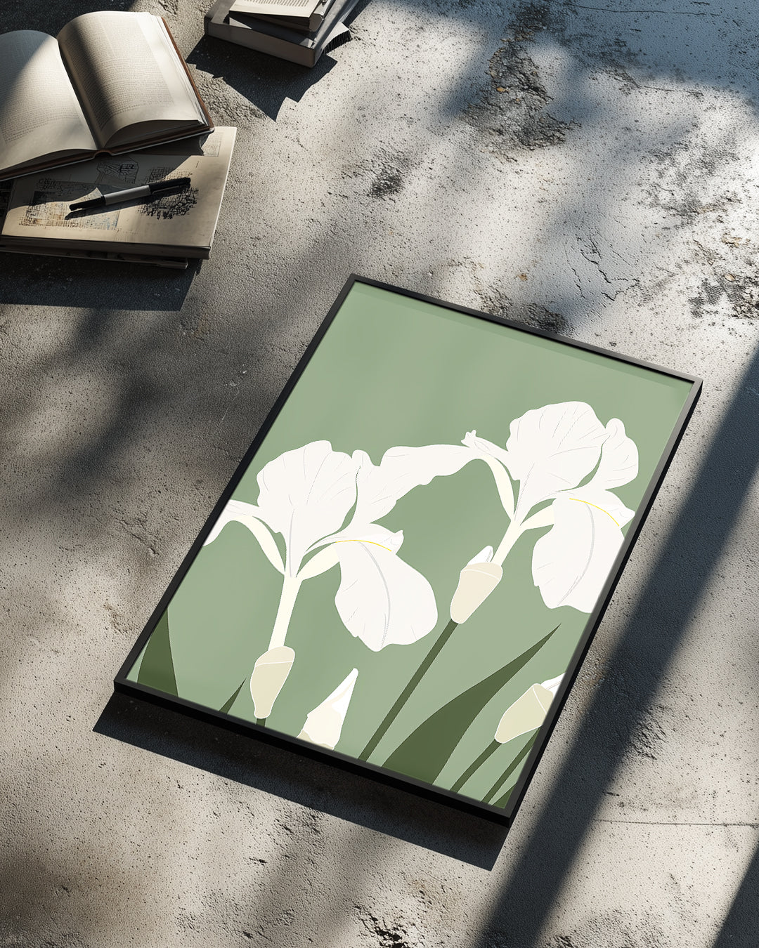 Iris Blanche Poster Tablosu