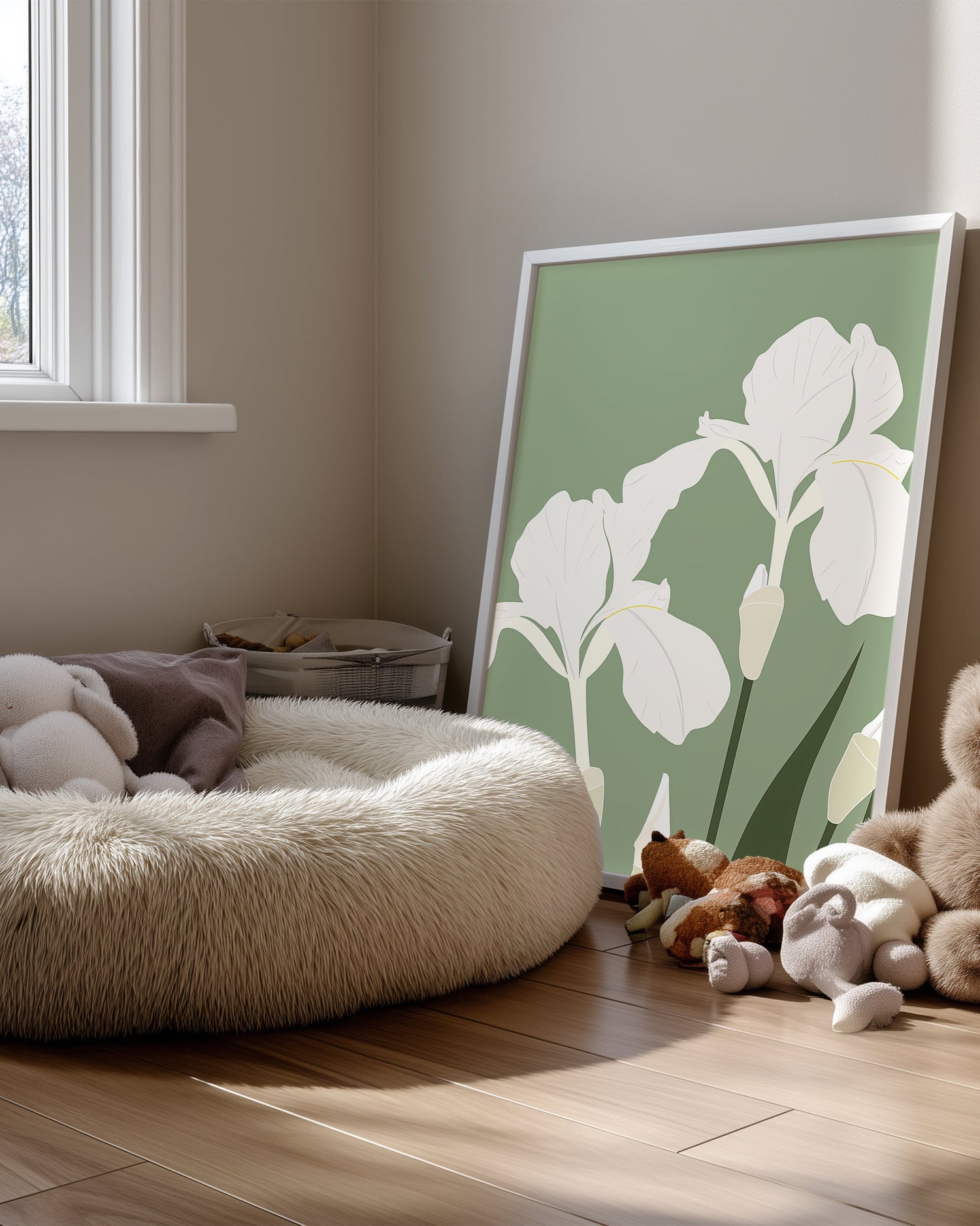 Iris Blanche Poster Tablosu