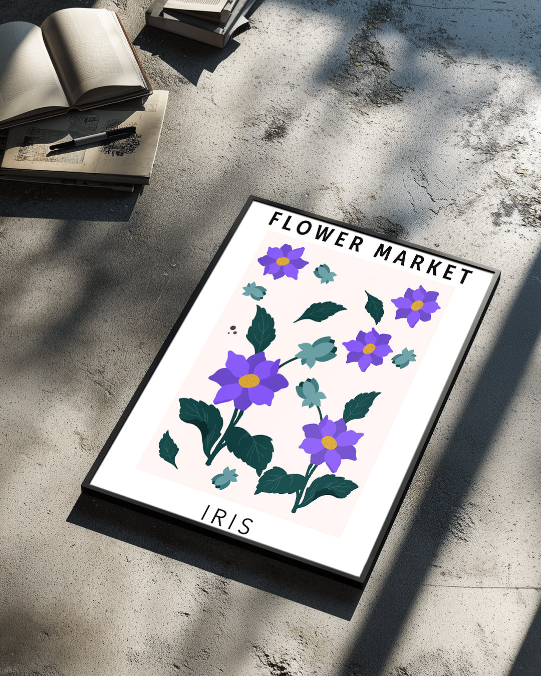 Iris Pourpre Poster Tablosu