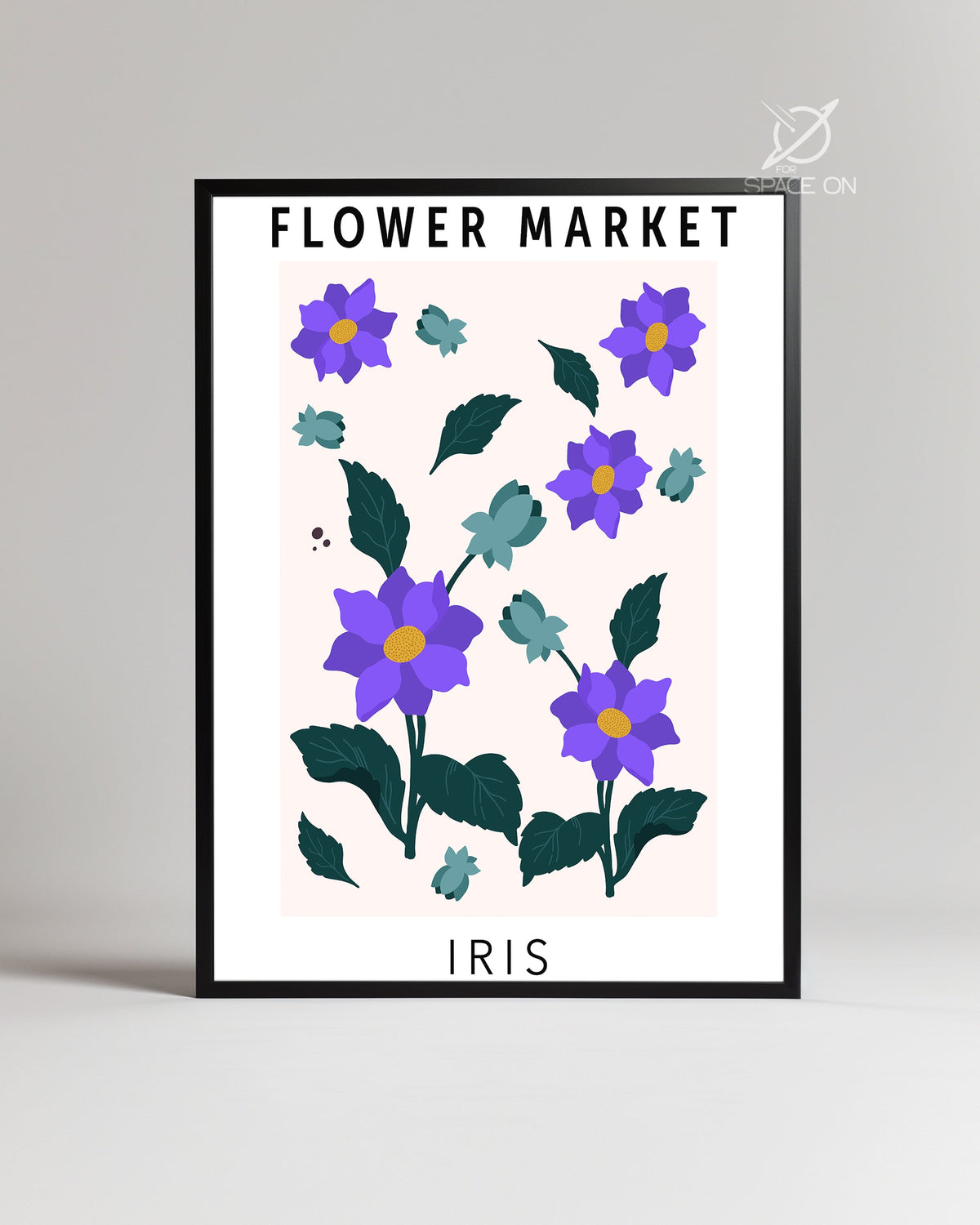 Iris Pourpre Poster Tablosu