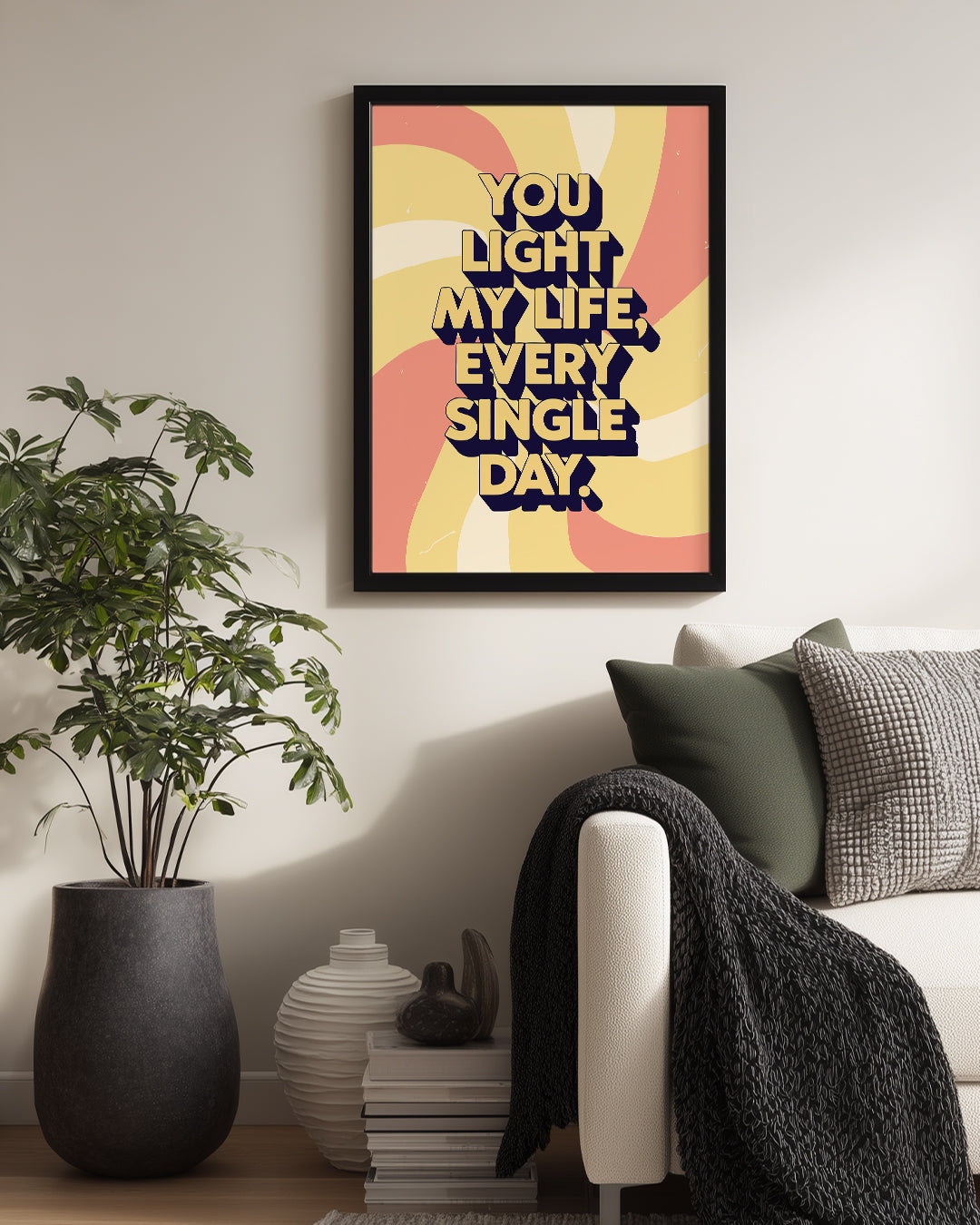 Işık Veren Yazı - Her Günü Aydınlatan Mesaj Poster Tablosu
