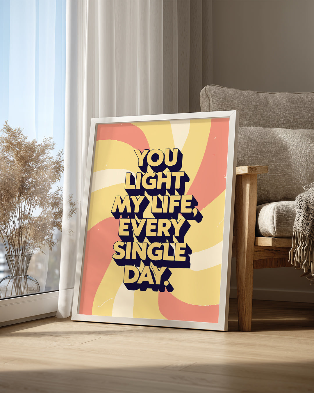 Işık Veren Yazı - Her Günü Aydınlatan Mesaj Poster Tablosu