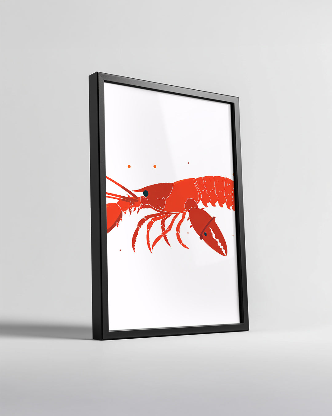 Istakoz - Kırmızı Renkli Kollar Poster Tablosu