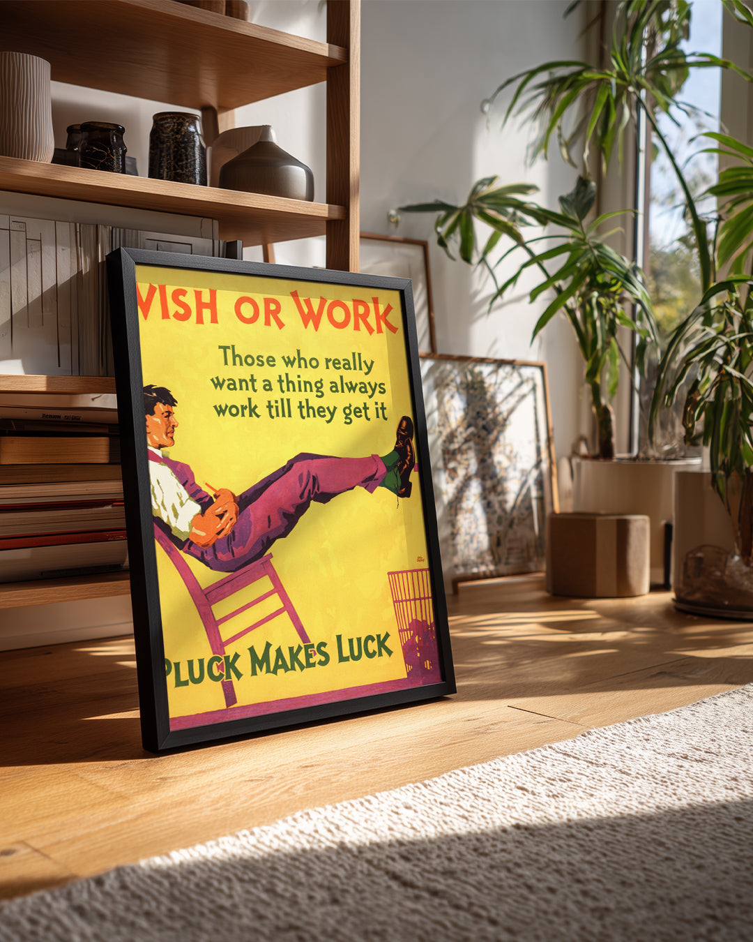 İstek Mi Çalışmak Mı - Azimle Başarıyı Elde Etmek Poster Tablosu