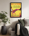İstek Mi Çalışmak Mı - Azimle Başarıyı Elde Etmek Poster Tablosu