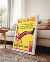 İstek Mi Çalışmak Mı - Azimle Başarıyı Elde Etmek Poster Tablosu