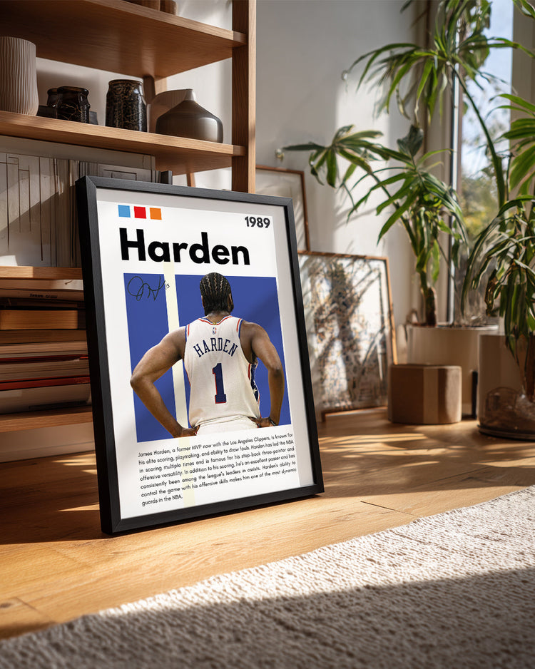 James Harden 1989 Poster Tablosu