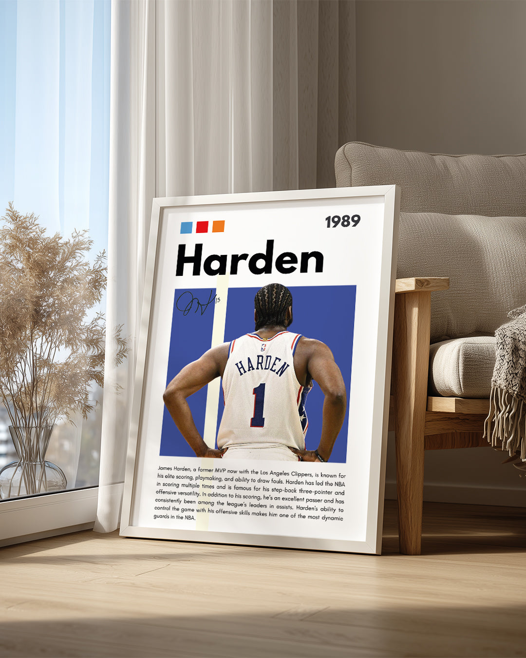 James Harden 1989 Poster Tablosu