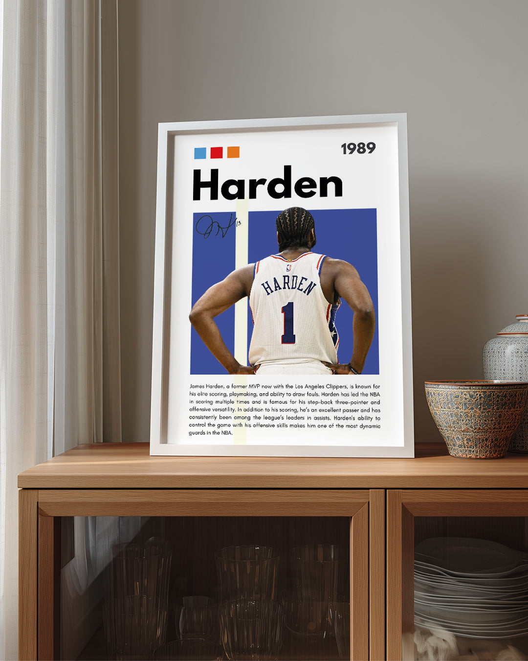 James Harden 1989 Poster Tablosu
