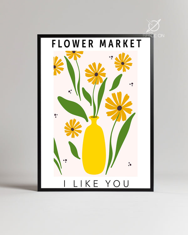 Jaune Amour Poster Tablosu