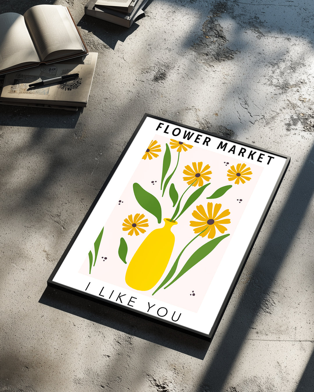 Jaune Amour Poster Tablosu