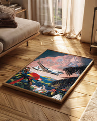 Jungle Plane Poster Tablosu