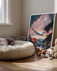 Jungle Plane Poster Tablosu