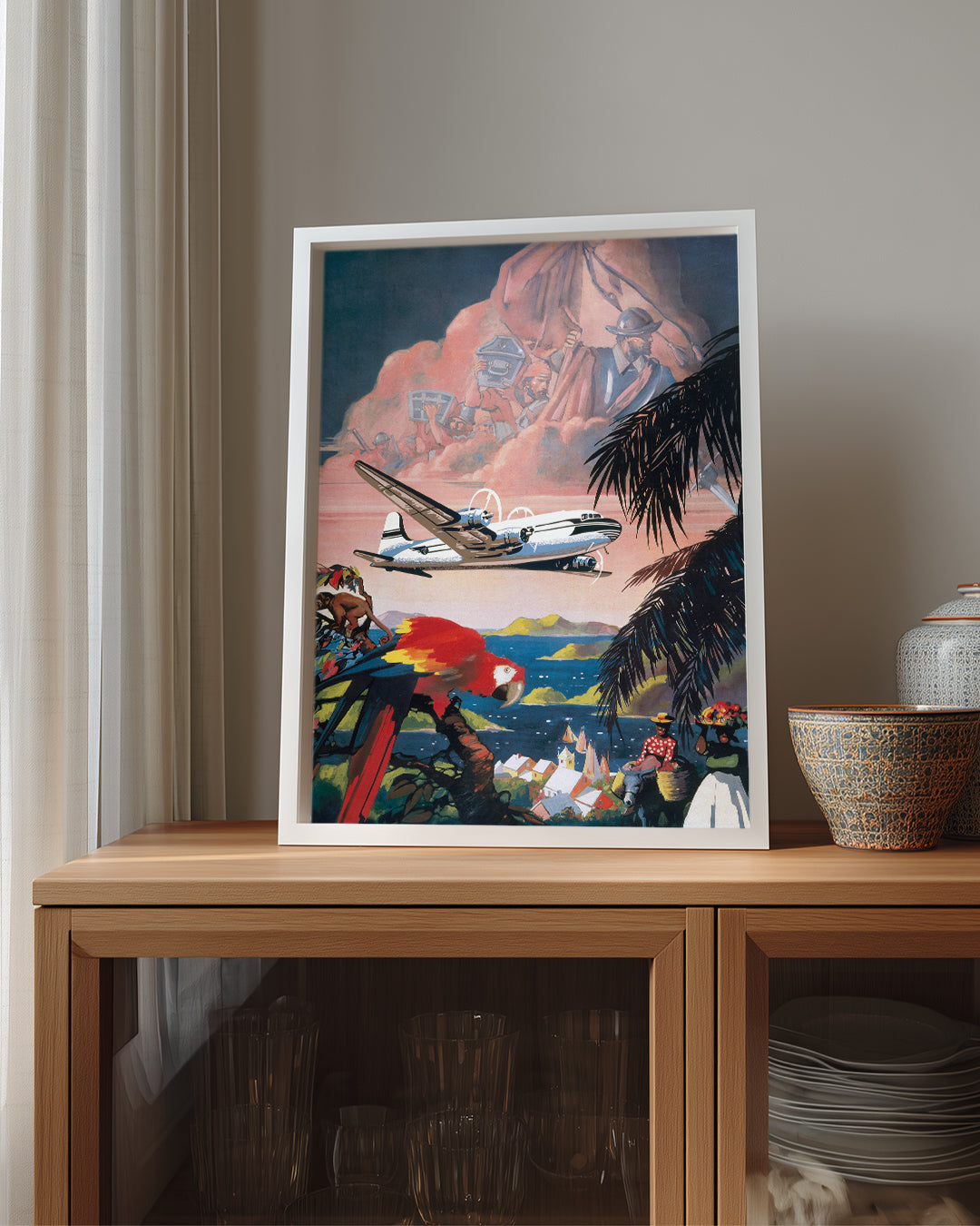 Jungle Plane Poster Tablosu