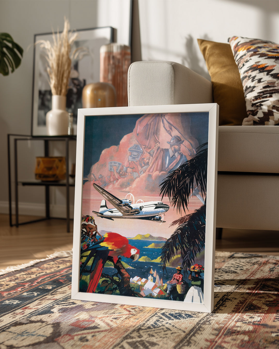 Jungle Plane Poster Tablosu