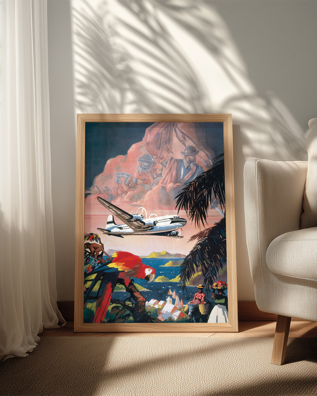 Jungle Plane Poster Tablosu