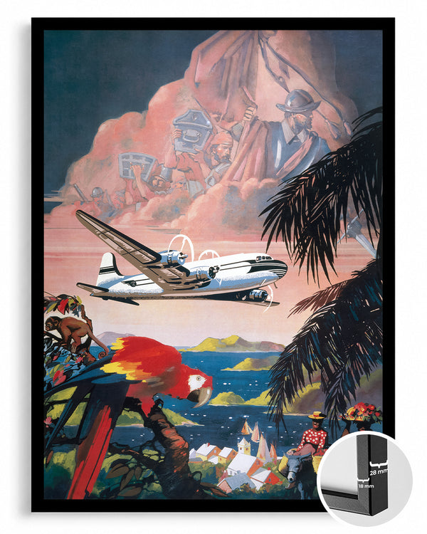 Jungle Plane Poster Tablosu