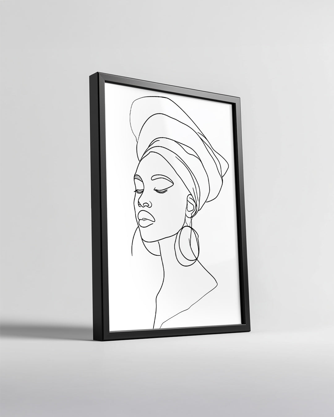 Kadın Portresi - Afrika Sanatı Poster Tablosu