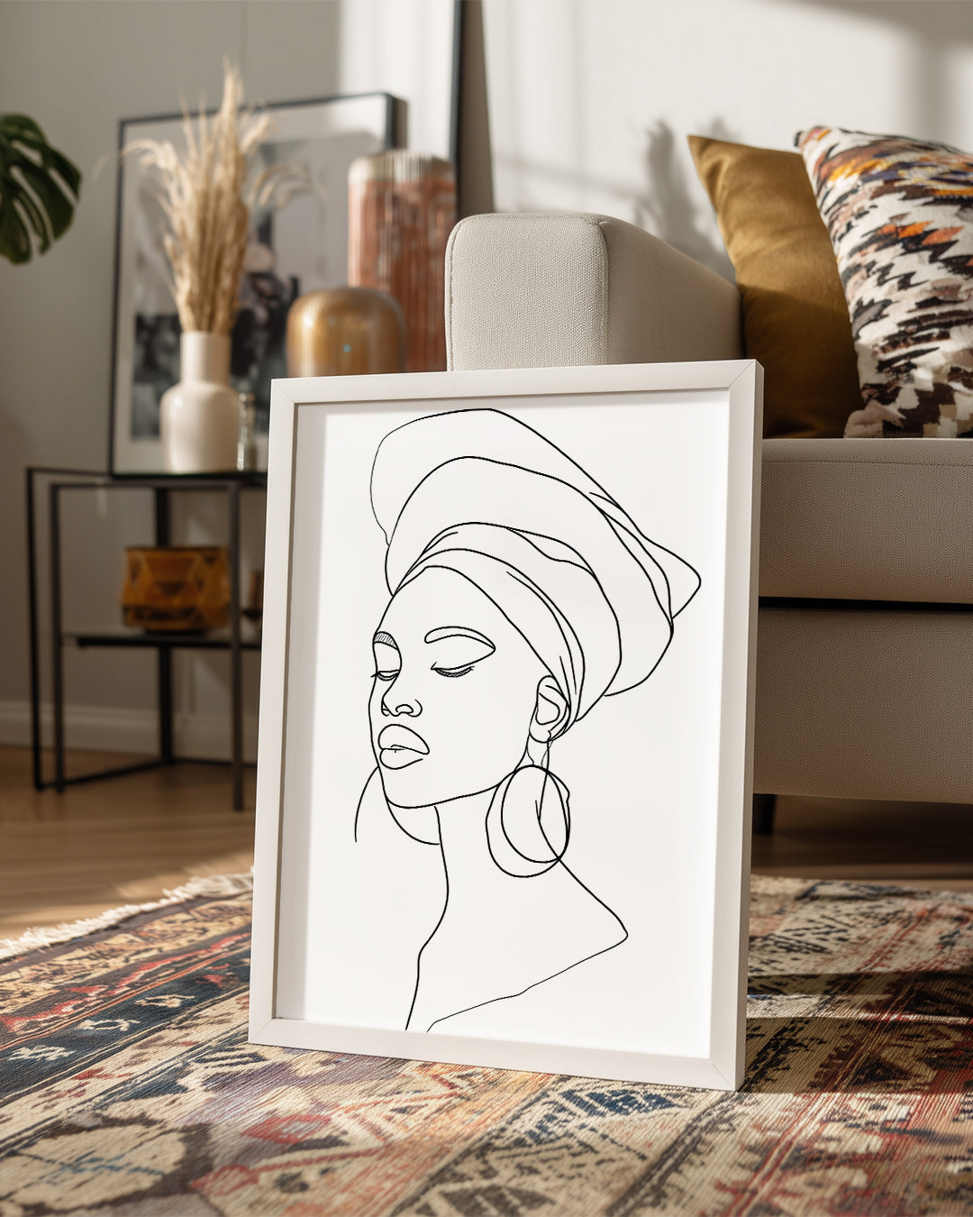 Kadın Portresi - Afrika Sanatı Poster Tablosu