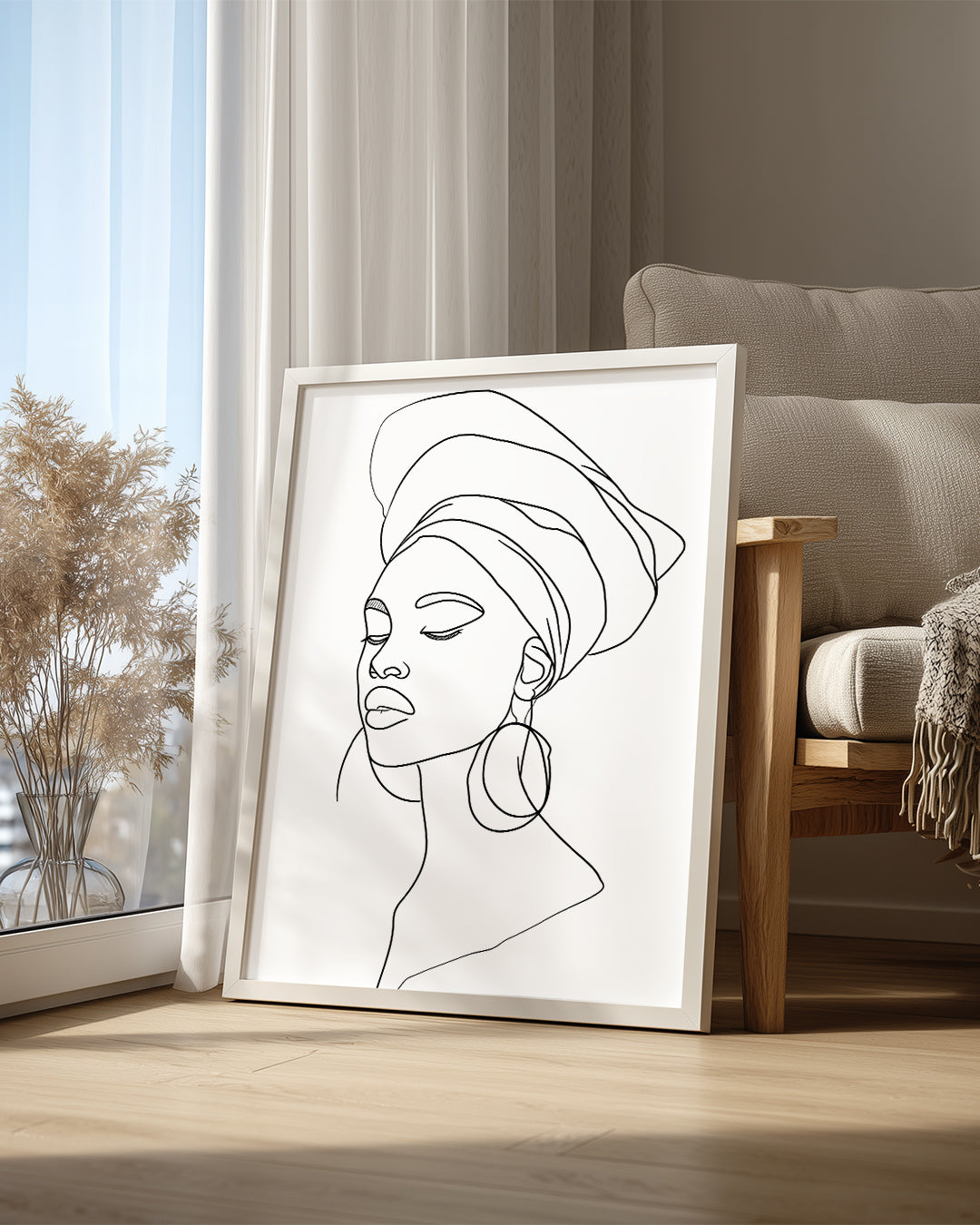 Kadın Portresi - Afrika Sanatı Poster Tablosu
