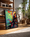 Kadın Portresi - Renkli Duygularla Dolu Sanat Eseri Poster Tablosu