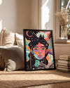 Kadın Portresi - Renkli Sanat ve Duygu İfadesi Poster Tablosu