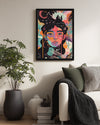 Kadın Portresi - Renkli Sanat ve Duygu İfadesi Poster Tablosu