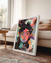 Kadın Portresi - Renkli Sanat ve Duygu İfadesi Poster Tablosu