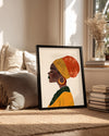 Kadın Profil Portresi - Afrika Sanatı Poster Tablosu