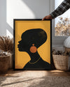 Kadın Silueti - Afrika Sanatı Poster Tablosu