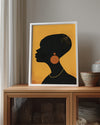 Kadın Silueti - Afrika Sanatı Poster Tablosu
