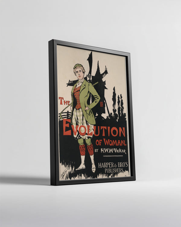 Kadınların Evrimi - Tarihsel Poster Tasarımı Poster Tablosu