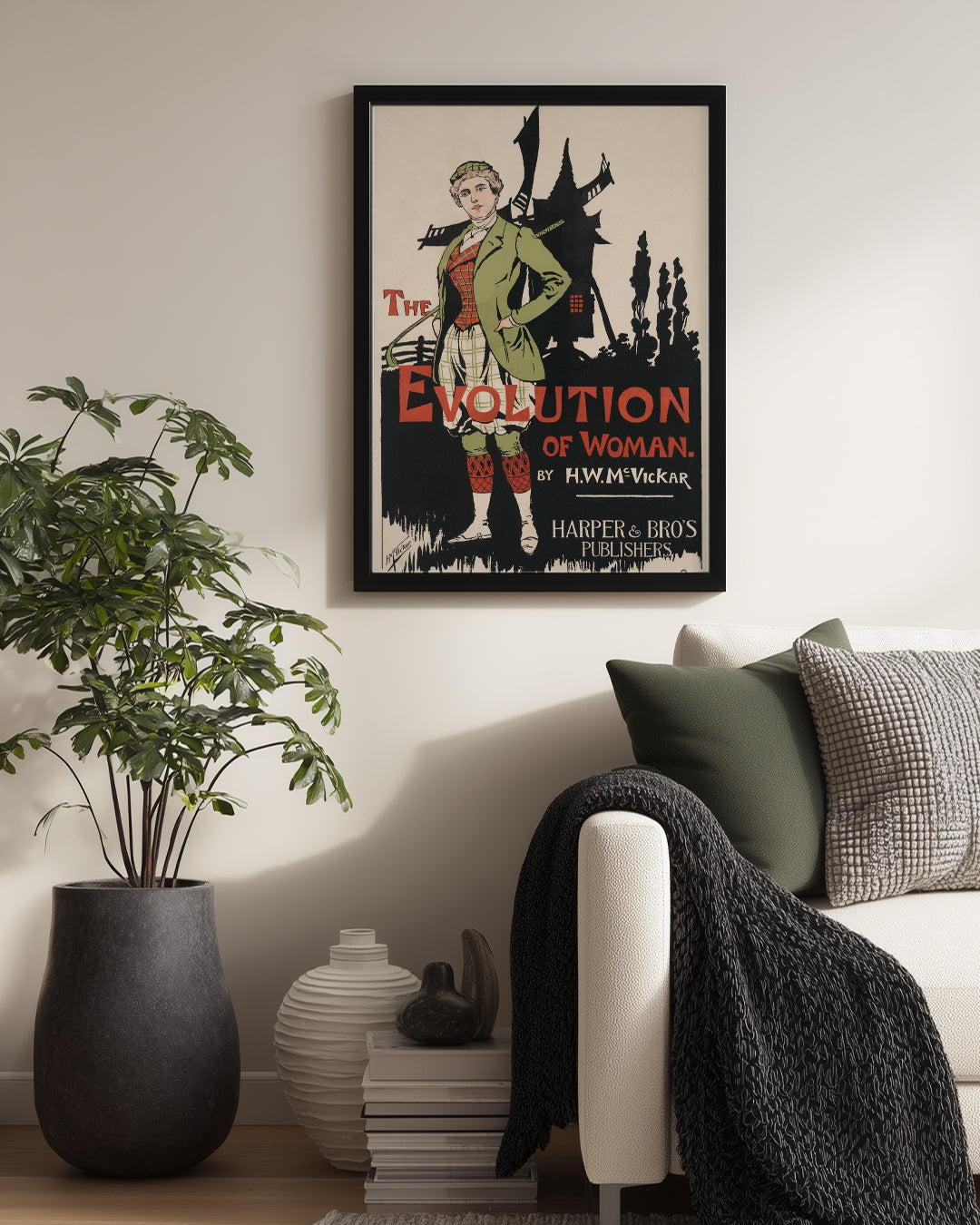 Kadınların Evrimi - Tarihsel Poster Tasarımı Poster Tablosu