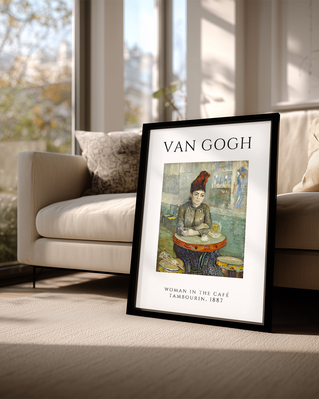 Kafede Kadın - Vincent van Gogh - 1887 Poster Tablosu