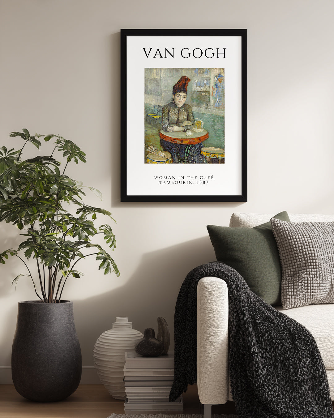 Kafede Kadın - Vincent van Gogh - 1887 Poster Tablosu