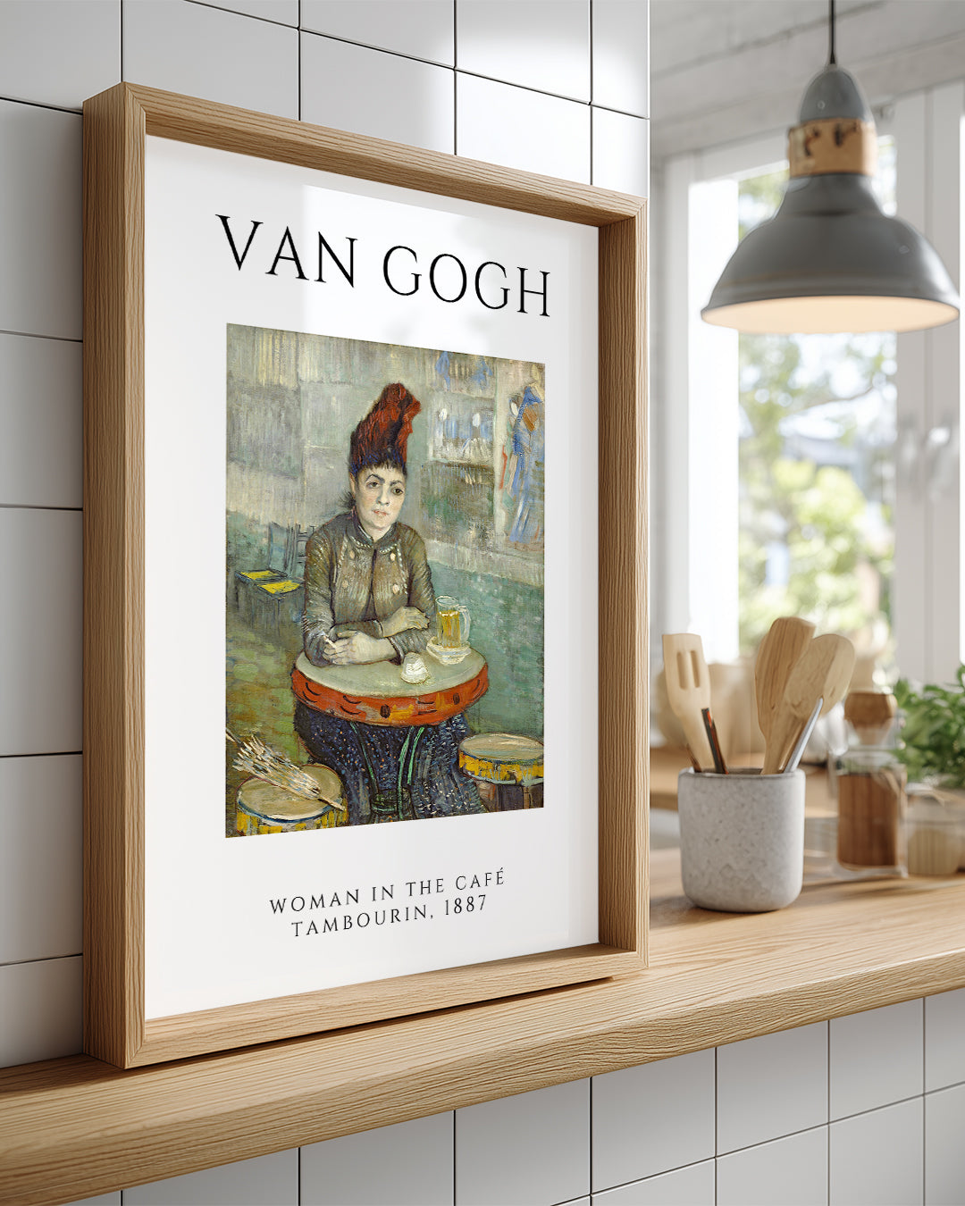 Kafede Kadın - Vincent van Gogh - 1887 Poster Tablosu
