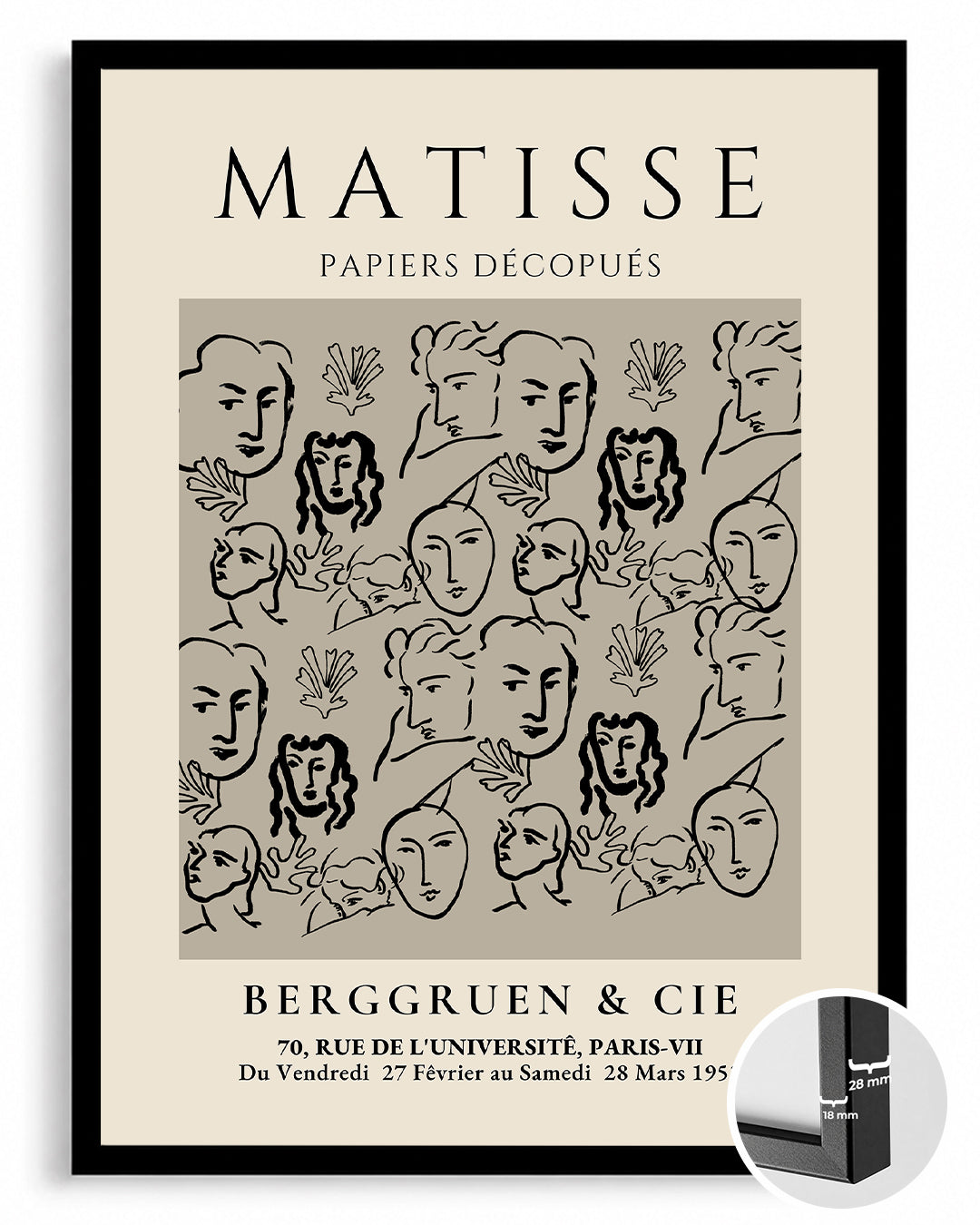 Kağıt Kesme Figürler - Henri Matisse - 1953 Poster Tablosu
